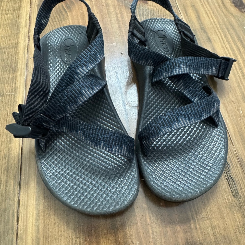 Chaco Black Sandals with Adjustable Straps and Toe Loop